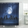 thumbnail image 1 of PKNMT Druid of Stonehenge with Full Moon Moonlight Pagan England English Lit Night Bathroom Shower Curtains 60x72 inch, 1 of 1