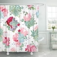 thumbnail image 1 of PKNMT Elegant Mixed Bouquets of Succulents Echeveria Burgundy and White Shower Curtain 60x72 inches, 1 of 1
