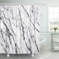 thumbnail image 1 of PKNMT Gray Detail The Luxury of White Marble and Pattern Polyester Shower Curtain 60x72 inches, 1 of 1