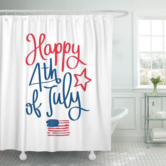 PKNMT Happy 4Th of July The Trend Excellent to Day Shower Curtain 60x72 inches