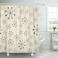 thumbnail image 1 of PKNMT Modern Mid Century Absctract Geometric Pattern Space Retro 1950S Polyester Shower Curtain 60x72 inches, 1 of 1