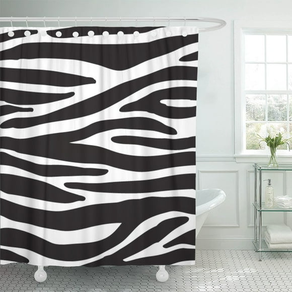 PKNMT Pattern Zebra Animal Chic Skin Africa African Polyester Shower Curtain 60x72 inches