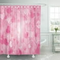 thumbnail image 1 of PKNMT Pink Love Valentine's Day Hearts Red February Abstract Happy White Celebration Bathroom Shower Curtain 66x72 inch, 1 of 1