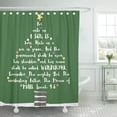 thumbnail image 1 of PKNMT Religious Christmas Tree Bible Verse Christian Brushed Chrismass Christ Shower Curtain 60x72 inches, 1 of 1