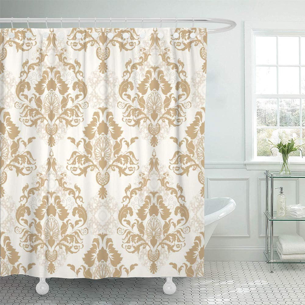 PKNMT Silver Antique Damask Floral Pattern Baroque Beauty Bright ...