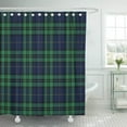 thumbnail image 1 of PKNMT Tartan Black Watch Plaid Bias Christmas Shirting Traditional Woven Bathroom Shower Curtain 66x72 inch, 1 of 1