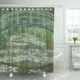 thumbnail image 1 of PKNMT The Japanese Footbridge by Claude Monet 1899 French Impressionist Shower Curtain 60x72 inches, 1 of 1