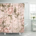 thumbnail image 1 of PKNMT Watercolor Pattern Roses and Butterflies V Beautiful Exquisite Polyester Shower Curtain 60x72 inches, 1 of 1