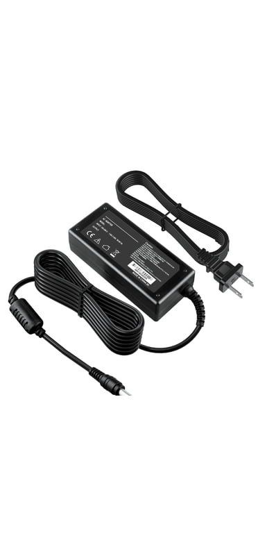 45W 19V 2.37A Laptop Charger For Toshiba Satellite & Select ASUS Models - AC Adapter Power Cord