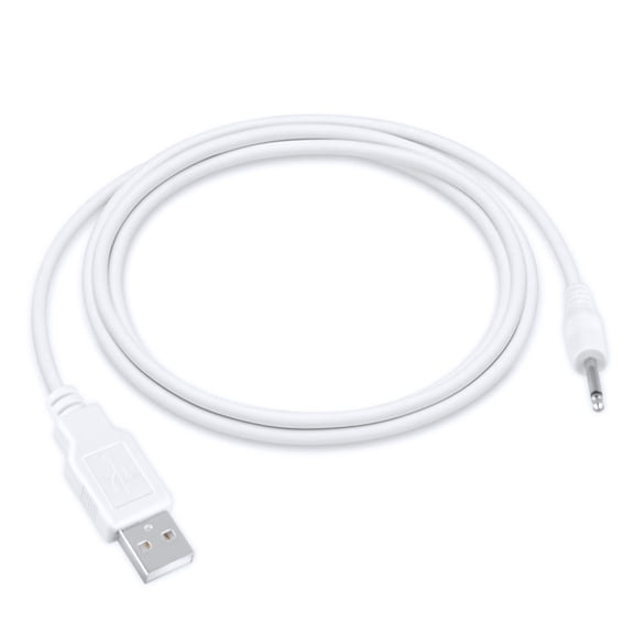 PKPOWER 3ft White USB DC Power Adapter Charger Cable Lead For Envie Wand r vibrator