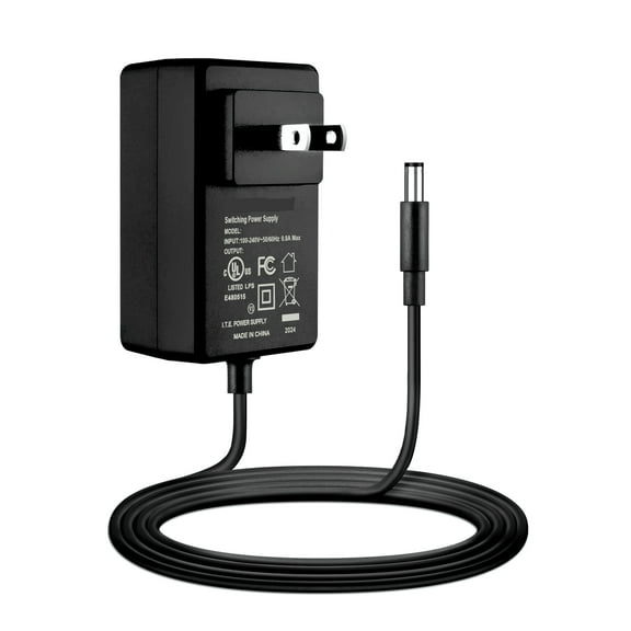 PKPOWER 5ft 12V 2A-3A AC Adapter Charger For CASIO CTK-7300 CTK-7300IN 61-Key Keyboard Power With Extension 6ft Connectcor Plug Cable Mains