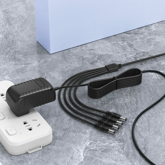 PKPOWER AC Adapter For Lemax # 74707 4.5 VOLT Spooky Town Accessory With 4 Output Jacks