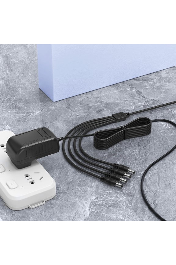 PKPOWER AC Adapter For Lemax # 74707 4.5 VOLT Spooky Town Accessory With 4 Output Jacks