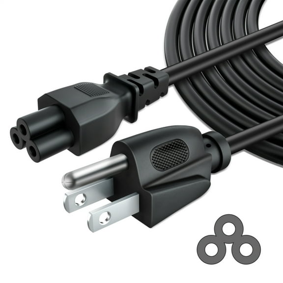 PKPOWER UL 5ft 3-Prong AC Power Cord Cable Plug Lead For HP Stream 11 13 14 Laptop