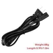 PKPOWER UL Listed 6FT 2 Prong AC Elliptical Power Cord Compatible with YOSUDA, GUGTTR, WESTIONC, ANCHEER Under Desk Elliptical Machines