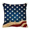 thumbnail image 1 of PKQWTM 4Th Of July Independence Day America Usa Bed Decor Pillow Cases Zippered Cushion Cover Size 18x18 Inches, 1 of 1