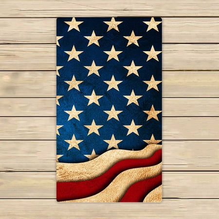 PKQWTM 4Th Of July Independence Day America Usa Microfiber Bath Towels Bathroom Body Shower Towel Size 16x28 Inches