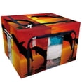 thumbnail image 1 of PKQWTM A Rendering of Dolphins Leaping in the Air Storage Bag Clear Window Storage Bins Boxes Large Capacity Foldable Stackable Organizer With Steel Metal Frame For Bedding,Clothes,Closets, Bedrooms, 1 of 3