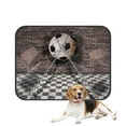 thumbnail image 1 of PKQWTM A Soccer Ball Chains Destroy A Wall Pet Dog Cat Bed Pee Pads Mat Cushion Potty Dogs Blankets Crate Bed Kennel 14x18 inch, 1 of 3