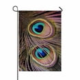 thumbnail image 1 of PKQWTM A closeup of peacock feathers Yard Decor Home Garden Flag Size 28x40 Inches, 1 of 1