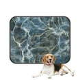 thumbnail image 1 of PKQWTM A detailed blue marble stone texture background Pet Dog Cat Bed Pee Pads Mat Cushion Potty Dogs Blankets Crate Bed Kennel 25x30 inch, 1 of 3