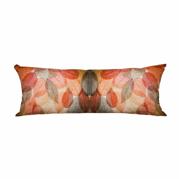 PKQWTM Abstract Autumn Background Beautiful Leaves Texture Long Body Pillow Case Cover Pillow Cushion Size 20x60 Inches