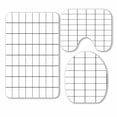thumbnail image 1 of PKQWTM Abstract Background In A Linear Cell 3 Piece Bathroom Rugs Set Bath Rug Contour Mat and Toilet Lid Cover, 1 of 2