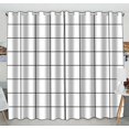 thumbnail image 1 of PKQWTM Abstract Background In A Linear Cell Practical heat insulation Shading Window Curtain Size 52(W)x84(H) inches(Two Piece), 1 of 1