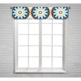 thumbnail image 1 of PKQWTM Abstract Square Round Mandala Ornament Pattern Window Curtain Valance Rod Pocket 54x12 inch, 1 of 1