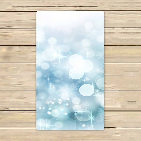 PKQWTM Abstract Winter bokeh Microfiber Bath Towels Bathroom Body Shower Towel Size 16x28 Inches
