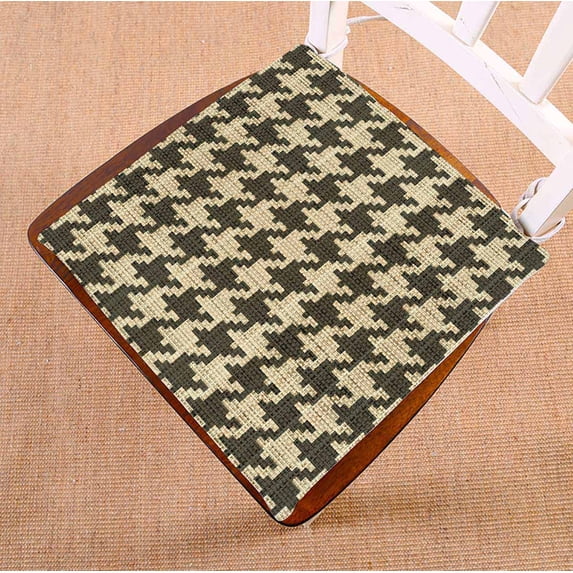 PKQWTM Abstract classic hounds tooth check Chair Pads Chair Mat Seat Cushion Chair Cushion Floor Cushion Size 18x18 inches