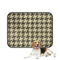 thumbnail image 1 of PKQWTM Abstract classic hounds tooth check Pet Dog Cat Bed Pee Pads Mat Cushion Potty Dogs Blankets Crate Bed Kennel 36x48 inch, 1 of 3