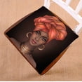 thumbnail image 1 of PKQWTM African American pretty girl Chair Pads Chair Mat Seat Cushion Chair Cushion Floor Cushion Size 16x16 inches, 1 of 1