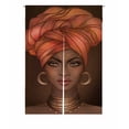 thumbnail image 1 of PKQWTM African American pretty girl Door Curtain Window Cover Home Decor Hanging Curtain Size 85x120 CM, 1 of 1