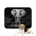 thumbnail image 1 of PKQWTM African Animal Elephant Pet Dog Cat Bed Pee Pads Mat Cushion Potty Dogsblankets Crate Bed Kennel 14x18 inch, 1 of 3