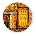 thumbnail image 1 of PKQWTM African Pattern Round Beach Towel Beach Mats Shawl Blanket Yoga Mat with Tassels Beach Throw Towel, 1 of 1