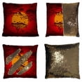 thumbnail image 1 of PKQWTM African sunset Reversible Mermaid Cushion Cover Home Decor Sequin Pillow Case Size 20x20 inches, 1 of 2