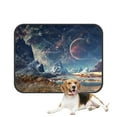 thumbnail image 1 of PKQWTM Alien Planet With A Moon And Mountains Pet Dog Cat Bed Pee Pads Mat Cushion Potty Dogs Blankets Crate Bed Kennel 36x48 inch, 1 of 3