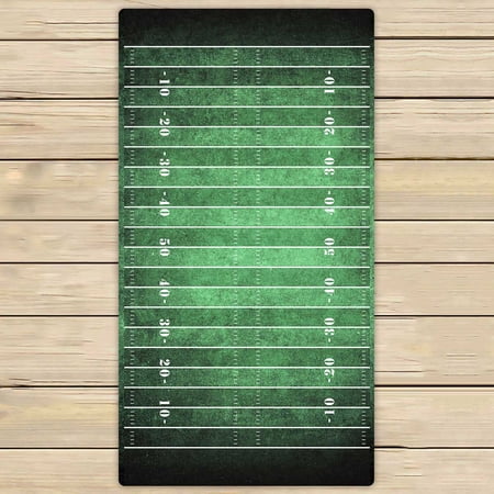 PKQWTM American Football Field Microfiber Bath Towels Bathroom Body Shower Towel Size 30x56 Inches