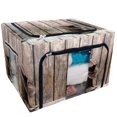 thumbnail image 1 of PKQWTM American West cowboy hat boots wood deck ranch barn Storage Bag Clear Window Storage Bins Boxes Large Capacity Foldable Stackable Organizer With Steel Metal Frame For Clothes,Closets, Bedrooms, 1 of 3