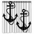 thumbnail image 1 of PKQWTM Anchor Chain Rope WaterProof Polyester Fabric Shower Curtain Size 66x72 Inches, 1 of 1