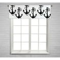 thumbnail image 1 of PKQWTM Anchor Chain Rope Window Curtain Valance Rod Pocket 54x18 inch, 1 of 1
