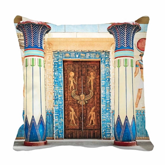 PKQWTM Ancient Egyptian writing stone Egypt Ancient Egypt Bed Decor Pillow Cases Zippered Cushion Cover Size 16x16 Inches