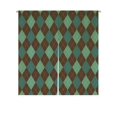 thumbnail image 1 of PKQWTM Argyle Abstract Pattern Door Curtain Window Cover Home Decor Hanging Curtain Size 85x90 CM, 1 of 1