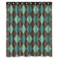 thumbnail image 1 of PKQWTM Argyle Abstract Pattern WaterProof Polyester Fabric Shower Curtain Size 60x72 Inches, 1 of 1