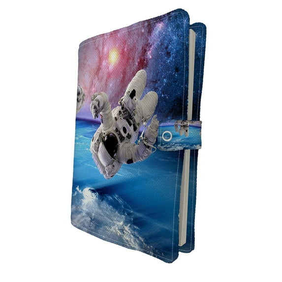 PKQWTM Astronaut Spaceman Outer Space Moon Planet Solar System Universe Book Cover Book Protector Book Sleeve Book Pouch Book Bag 6x9 inch