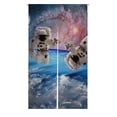 thumbnail image 1 of PKQWTM Astronaut Spaceman Outer Space Moon Planet Solar System Universe Door Curtain Window Cover Home Decor Hanging Curtain Size 85x150 CM, 1 of 1