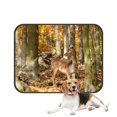thumbnail image 1 of PKQWTM Autumn Nature Scenery Fall Forest Deer Pet Dog Cat Bed Pee Pads Mat Cushion Potty Dogsblankets Crate Bed Kennel 14x18 inch, 1 of 3