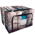 thumbnail image 1 of PKQWTM Autumn Trees Landscape Red Foggy Dreamy Forest Storage Bag Clear Window Storage Bins Boxes Large Capacity Foldable Stackable Organizer With Steel Metal Frame For Clothes,Closets, Bedrooms, 1 of 3