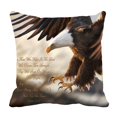 thumbnail image 1 of PKQWTM Bald Eagle Religious Painting Bed Decor Pillow Cases Zippered Cushion Cover Size 18x18 Inches, 1 of 1